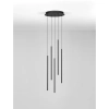 Wisząca lampa sople NOVENCIO LE45463 LED 15W 3000K metalowe czarne