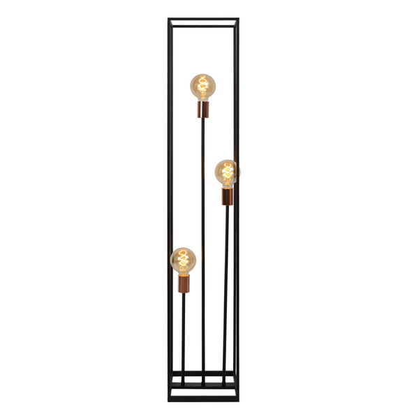 Podłogowa lampa do salonu ARTHUR 08724/03/30 Lucide czarny miedziany