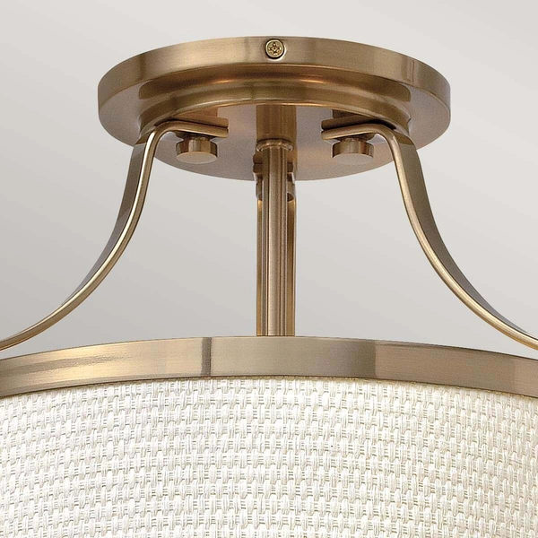 Sufitowa lampa tkaninowa Charlotte HK-CHARLOTTE-SF-BC złoty
