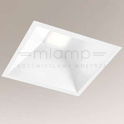 Wpust LAMPA sufitowa UBE IL 7790 Shilo podtynkowa OPRAWA kwadratowa LED 10W 3000K do zabudowy IP44 biały