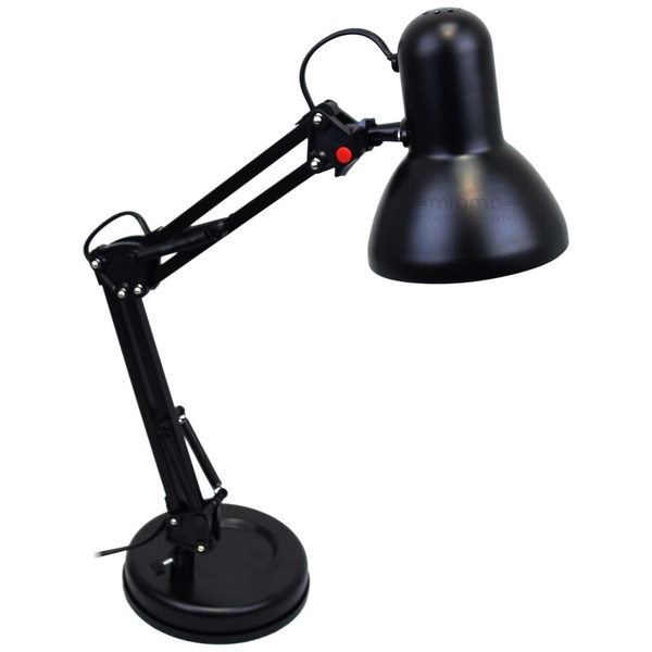 Biurkowa LAMPKA stojąca FAMOUS 24880 Globo metalowa LAMPA na regulowanym ramieniu czarna