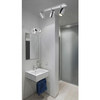 Sufitowa lampa sypialniana Noemie metalowa nad łóżko chrom
