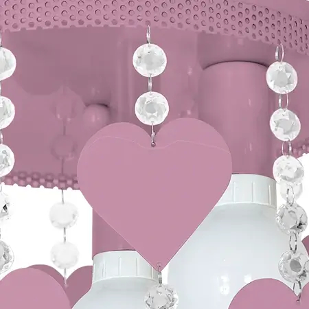 Dziecięca lampa sufitowa CORAZON MLP1149 Milagro z kryształkami jasnoróżowe