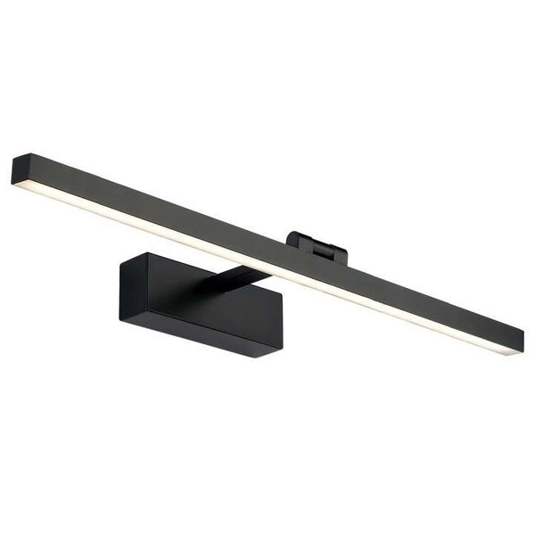 LAMPA ścienna SLP6585 MDECO prostokątna OPRAWA metalowa LED 24W 4000K - 4500K kinkiet czarny