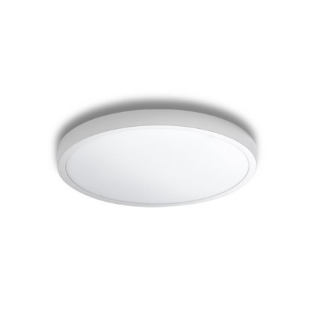 Biała lampa sufitowa Malta LED 18W nowoczesna do sypialni