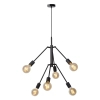 Zwisowa lampa loftowa Lester 21424/06/30 Lucide regulowana czarna