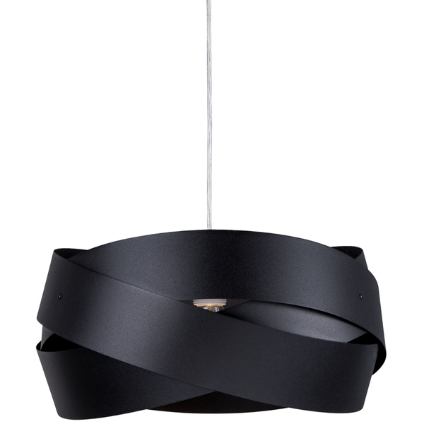 Metalowa lampa wisząca Tornado 1114 Zumaline nad stół czarna
