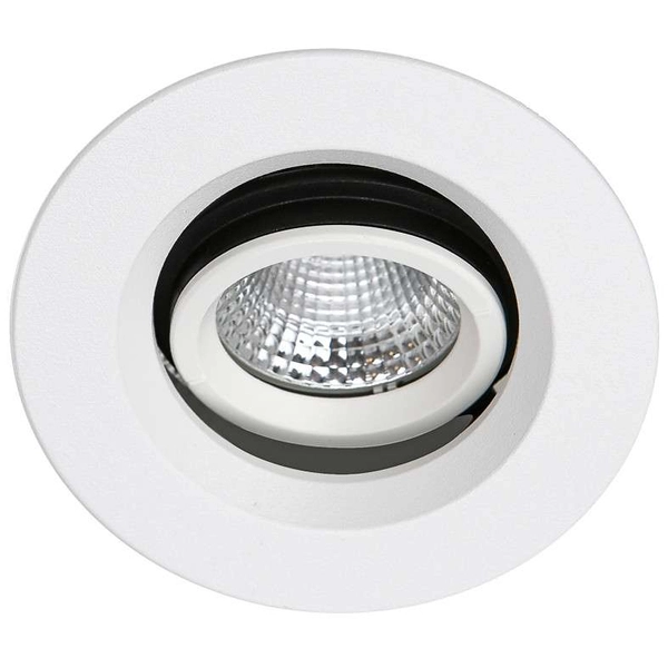 Podtynkowa LAMPA sufitowa TORRES ADJUST DA-401C/WK-WW/50 Italux okrągła OPRAWA metalowa LED 13W 3000K wpuszczana IP44 biała