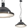 Industrialna LAMPA wisząca NAUTILIUS L 10269106 Kaspa metalowa OPRAWA okrągły ZWIS na łańcuchu czarny