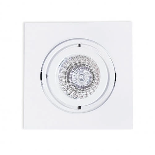 Podtynkowa lampa Editta AZ0807 kwadratowa do pokoju biała