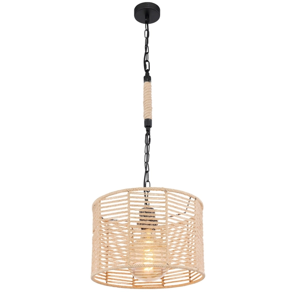 Wisząca LAMPA skandynawska HALIA 15672H Globo metalowa OPRAWA loftowy ZWIS okrągły brązowy czarny