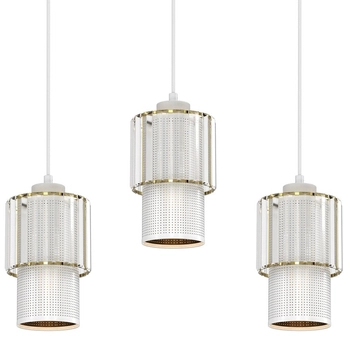 Lampa wisząca Blanco MLP8365 do jadalni biała złota