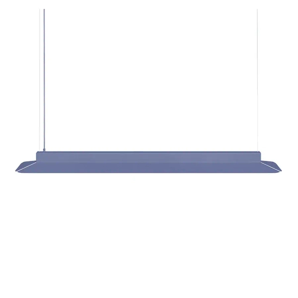 Podłużna lampa wisząca YOTTSU YOC699P04 metalowa niebieska LED 24W 4000K nad stół do jadalni