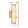 Lampa ścienna QN-BLAKLEY-M-BG LED 13W 3000K IP44 prostokąt złoty