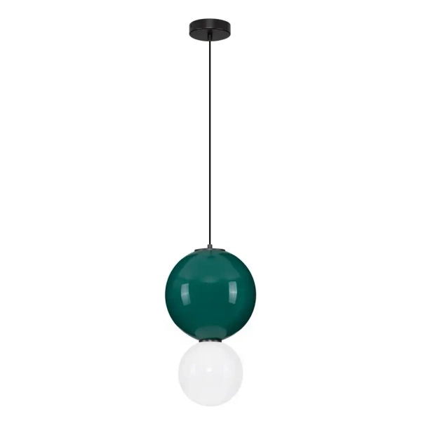 Jadalniana lampa wisząca JORELIA LE45249 LED 7W 3000K kula zielona biała