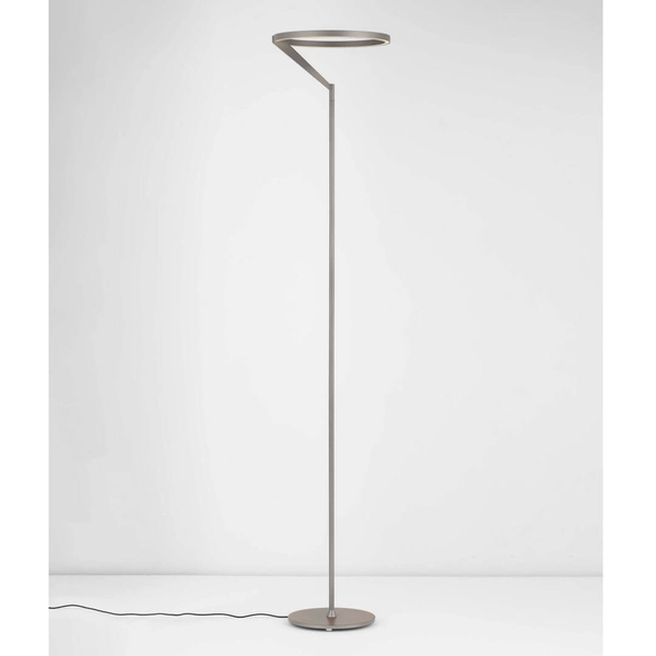 Pierścieniowa lampa stojąca ZUDANEZ LE44780 LED 26W 3000K do salonu szara