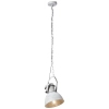 Łańcuchowa lampa wisząca Salford 93590/70 kopuła metalowa szara