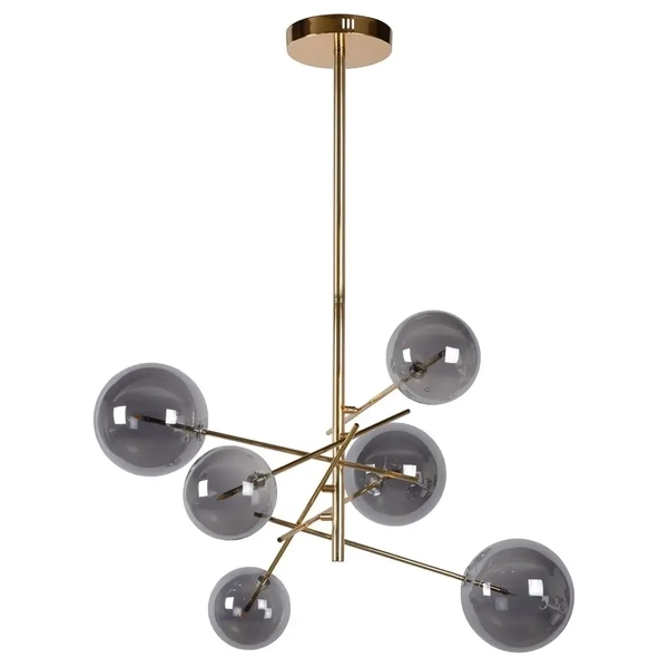 Przysufitowa lampa ALARA 46417/06/10 Lucide molekułowa złoty dymiony