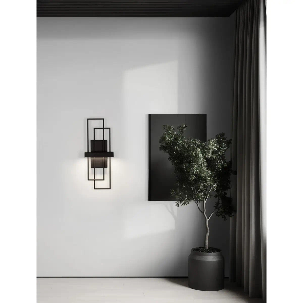 Lampa ścienna LONVILA LE45476 LED 8W 3200K ściemnialna czarna