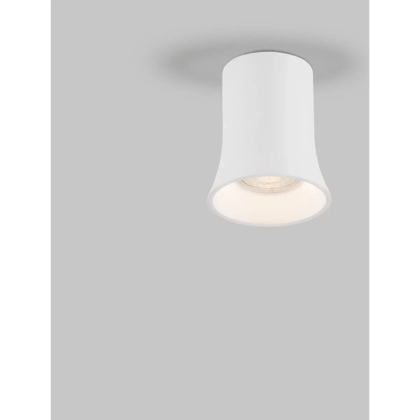 Geometryczna lampa sufitowa do salonu ZORVELA LE45299 biała