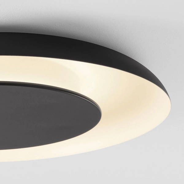 Okrągła lampa sufitowa CAPINOTA LE44802 LED 38W 2700-4000K czarny biały