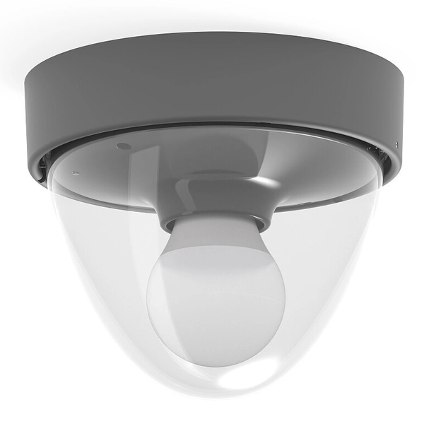 Zewnętrzna lampa nowoczesna NOOK 7965 elewacyjny plafon grafitowy