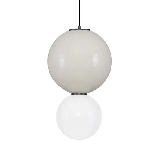 Okrągła lampa wisząca JORELIA LE45246 LED 7W 3000K nad stół biała szara