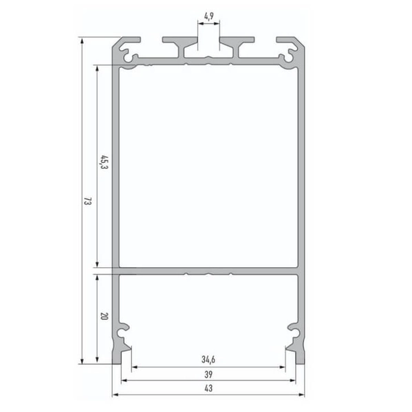 LAMPA sufitowa NUMATA 1963 Shilo metalowa OPRAWA plafoniera liniowa LED 16W 3000K listwa biała