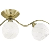 Sufitowa lampa vintage 8706/3 21QG kuliste klosze mosiądz