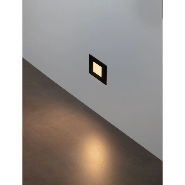 Wpuszczana lampa ścienna LAVERNO LE75324 LED 3W 3000K IP65 czarna