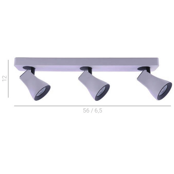 Plafon LAMPA reflektorowa VALENTINA FH31763A11 Italux metalowa OPRAWA sufitowe reflektorki białe