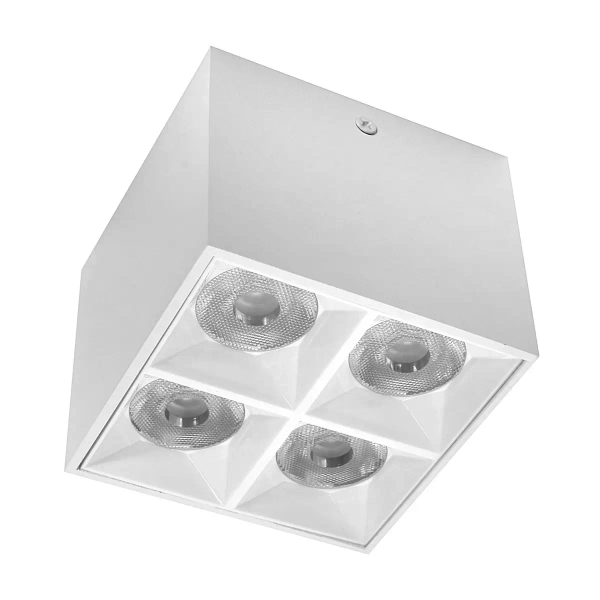 Metalowa oprawa sufitowa 1371 LED 15W 3000K kostka biała