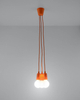 Wisząca LAMPA industrialna SL.0585 pająk OPRAWKA kable ZWIS przewody pomarańczowa