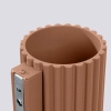 Ścienna tuba AURA mocca SL.1806 ryflowana G9 metalowa