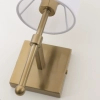 Ścienny kinkiet Denver W01963BR-WH Cosmolight tuba biały mosiądz
