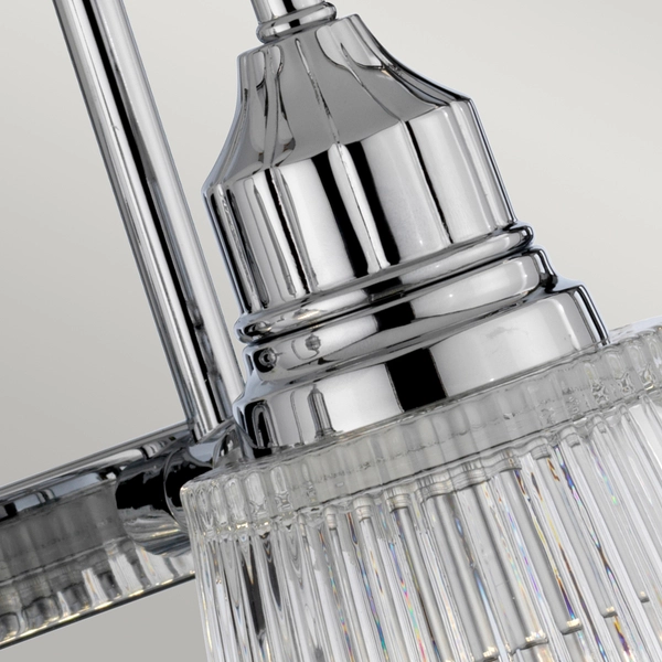 Lampa łazienkowa glamour QN-ADDISON2-BATH podwójna chrom