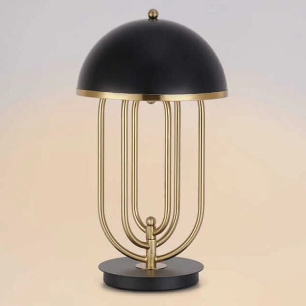 Biurkowa lampka Monza ABR-MONZA Abruzzo metalowa złota czarna
