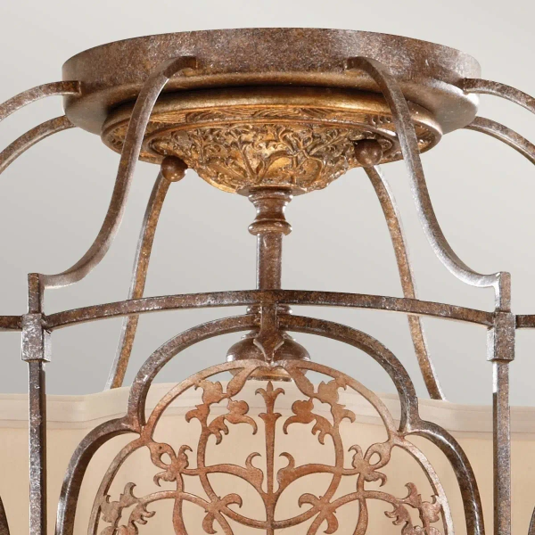 Sufitowa LAMPA hygge Marcella MARCELLA FE-MARCELLA-SF Elstead FEISS metalowa OPRAWA plafon dekoracyjny brąz