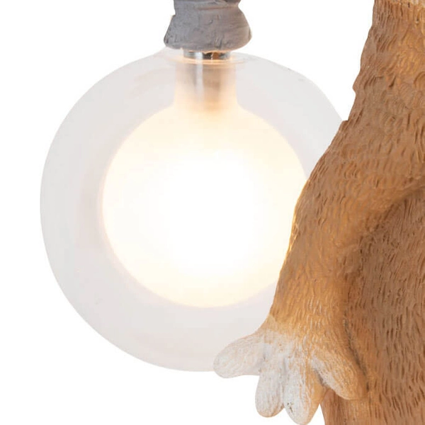 Dziecięca lampka nocna Verka TL0106 WIEWIÓRKA animals biały pomarańczowy