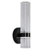 Ryflowana naścienna lampa Ambiente LP-1510/1W GR przezroczysty grafit