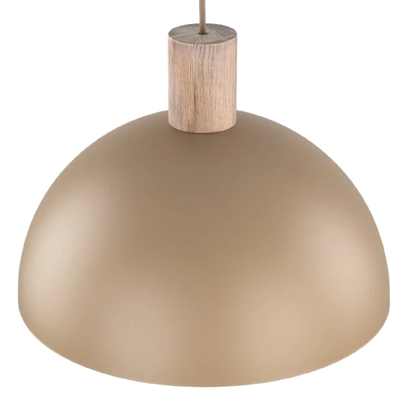 Wisząca nad stół lampa Oslo Sabia 11010 okrągły abażur beżowy