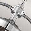 LAMPA sufitowa Paulson FE-PAULSON-3P Elstead FEISS industrialna OPRAWA metalowa do salonu IP44 polerowany chrom przezroczysty