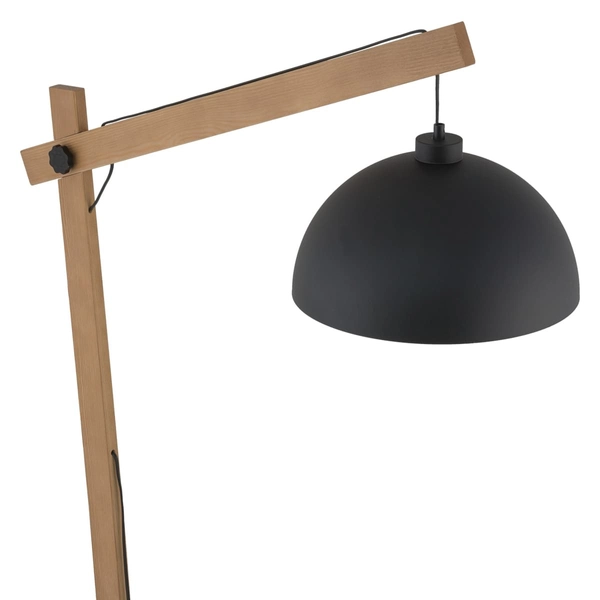 Stojąca lampa skandynawska regulowana Boho 5582 TK Lighting drewniana czarna