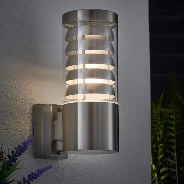Ścienna lampa na taras TANGO 13921 metalowa IP44 srebrna