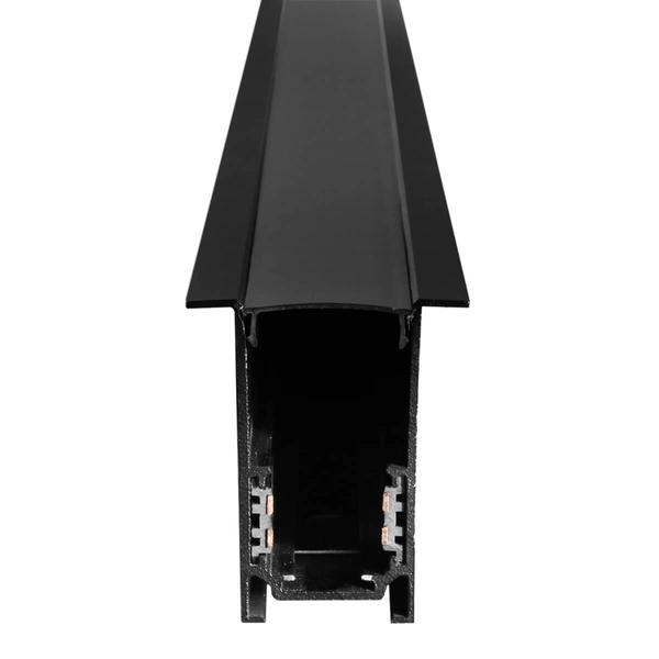 Magnetyczny szynoprzewód 1108 Domeno podłużny belka metalowy czarny