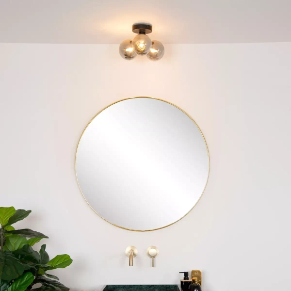 Lampa sufitowa TRUDY 74116/03/30 Lucide IP44 kule czarne przydymione