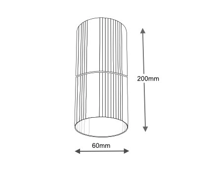 Kinkiet LAMPA ścienna NEMURO 4409 Shilo przyścienna OPRAWA tuba metalowa czarna