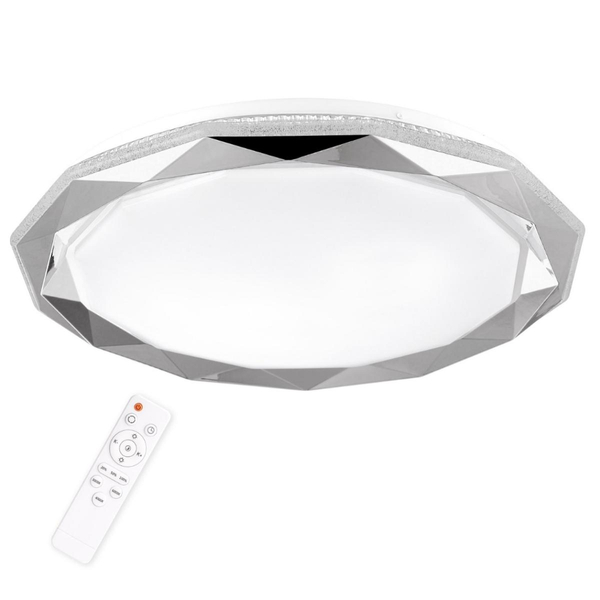 Sufitowa plafoniera glamour Glossy 314819 LED 72W biała chrom