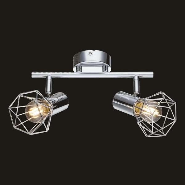 Plafon LAMPA sufitowa XARA 54802-2 Globo druciana OPRAWA ścienna KINKIET regulowany drut chrom