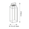 Stojąca latarenka Linterna 96932 LED 3,15W 3000K IP44 metalowa czarna